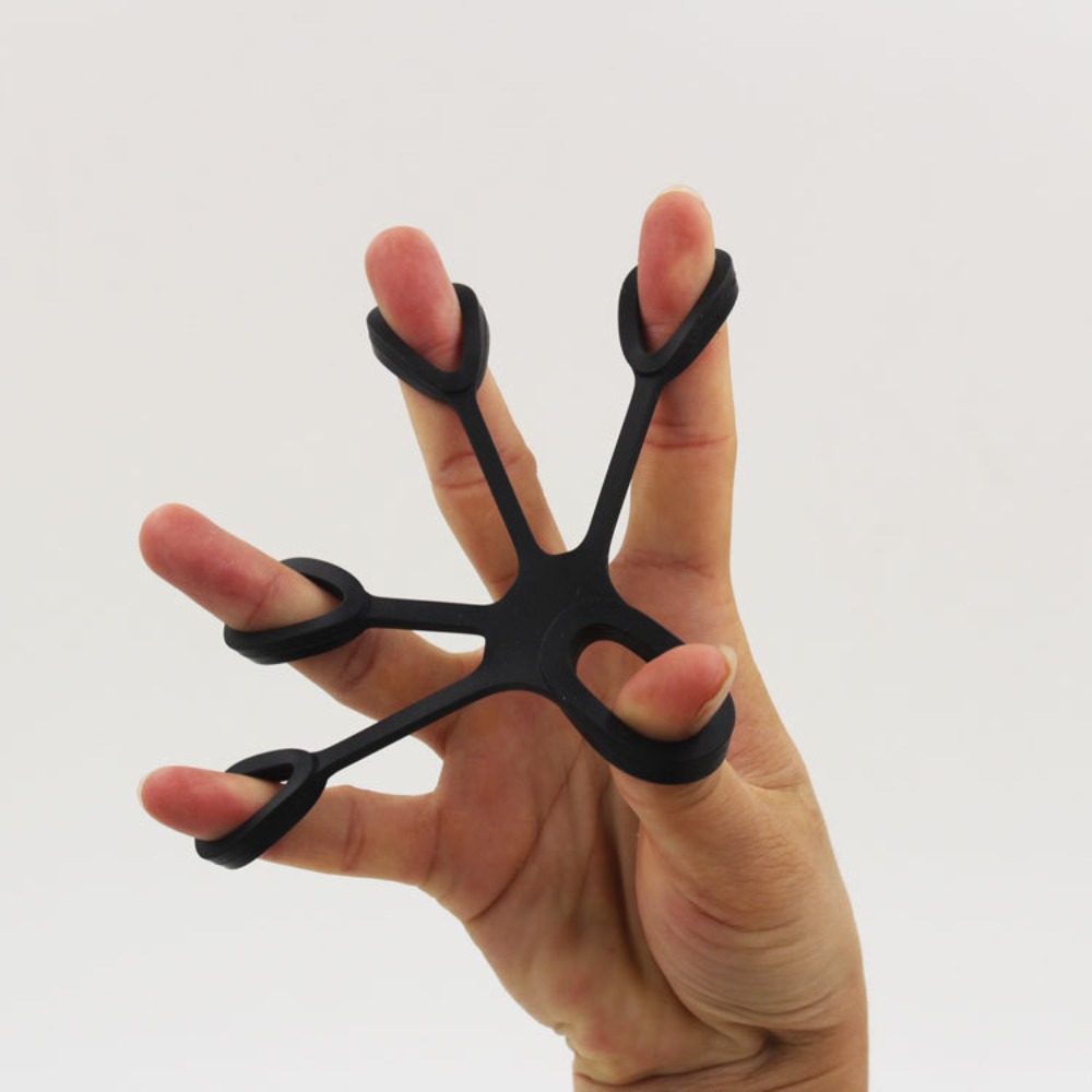 Antistress Finger Grip Silicone Ring Exerciser 3 Levels Fitness Resistance Band Finger Sensory Hand 2