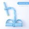 Multi Functional Six Tube Pedal Tensioner, Elastic Band Tension Rope, Yoga and Abdominal Strengthening Fitness Equipment