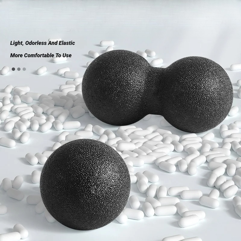 Muscle Relaxation Fitness Equipment, Yoga Solid Peanut Massage Ball for Body Massage, Pain Relief and Neck Support Tool
