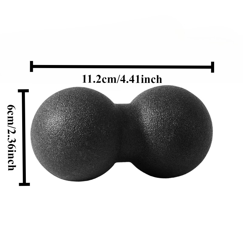 Muscle Relaxation Fitness Equipment, Yoga Solid Peanut Massage Ball for Body Massage, Pain Relief and Neck Support Tool