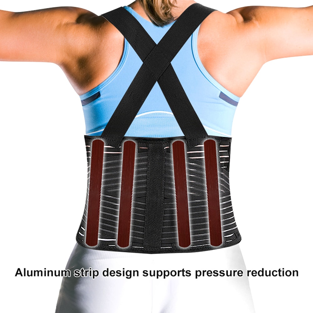 Lower Back Support Belt For Heavy Lifting Adjustable Back Brace For Workout Lumbar Pain Relief Wais 2