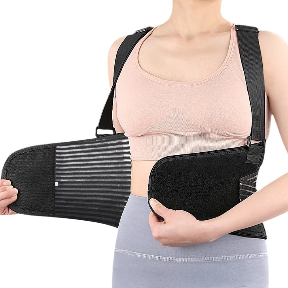 Lower Back Support Belt For Heavy Lifting Adjustable Back Brace For Workout Lumbar Pain Relief Wais 3