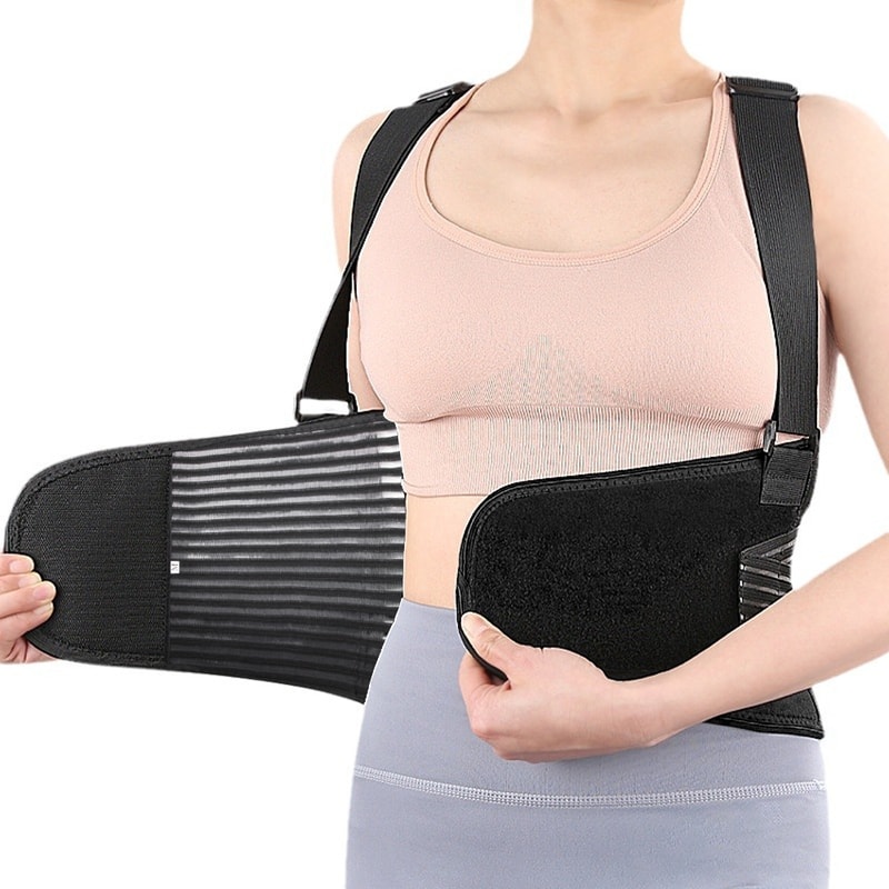 Lower Back Support Belt For Heavy Lifting Adjustable Back Brace For Workout Lumbar Pain Relief Wais 3