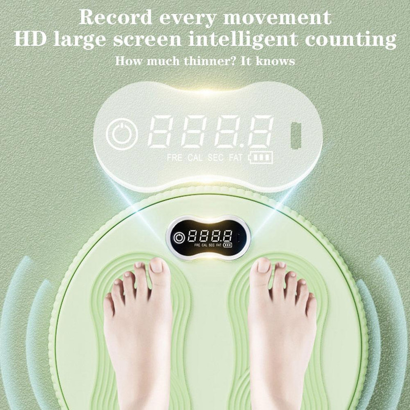 Household Fitness Twist Waist Board Silent Nonslip Intelligent Counting Disc Rechargeable Slimming  1