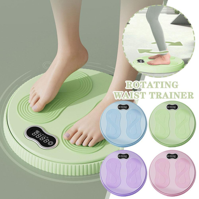 Household Fitness Twist Waist Board Silent Nonslip Intelligent Counting Disc Rechargeable Slimming  2