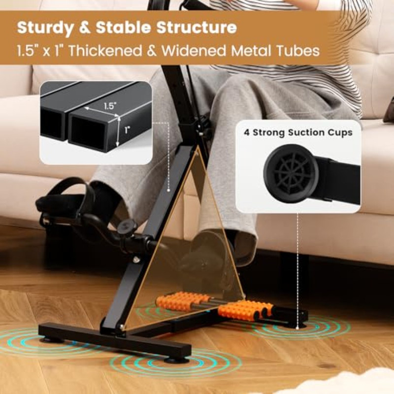 Hand Arm, Leg Knee Physical Therapy Exercise Bike, Pedal Exerciser for Seniors, Indoor Adjustable Fitness with Monitor