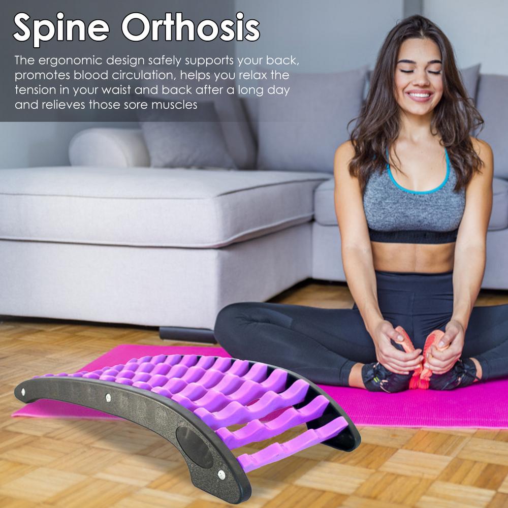 Lumbar Support, Back Massager Stretcher, Spine Pain Relief, Spinal Orthosis, Relaxation Stretch Equipment, Home Fitness