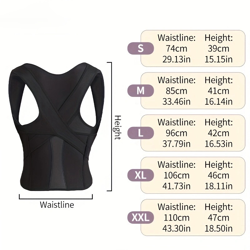 Belt Clavicle Spine Support, Adjustable Back Shoulder Posture Corrector, Upper Back Neck Brace, Reshape Your Body
