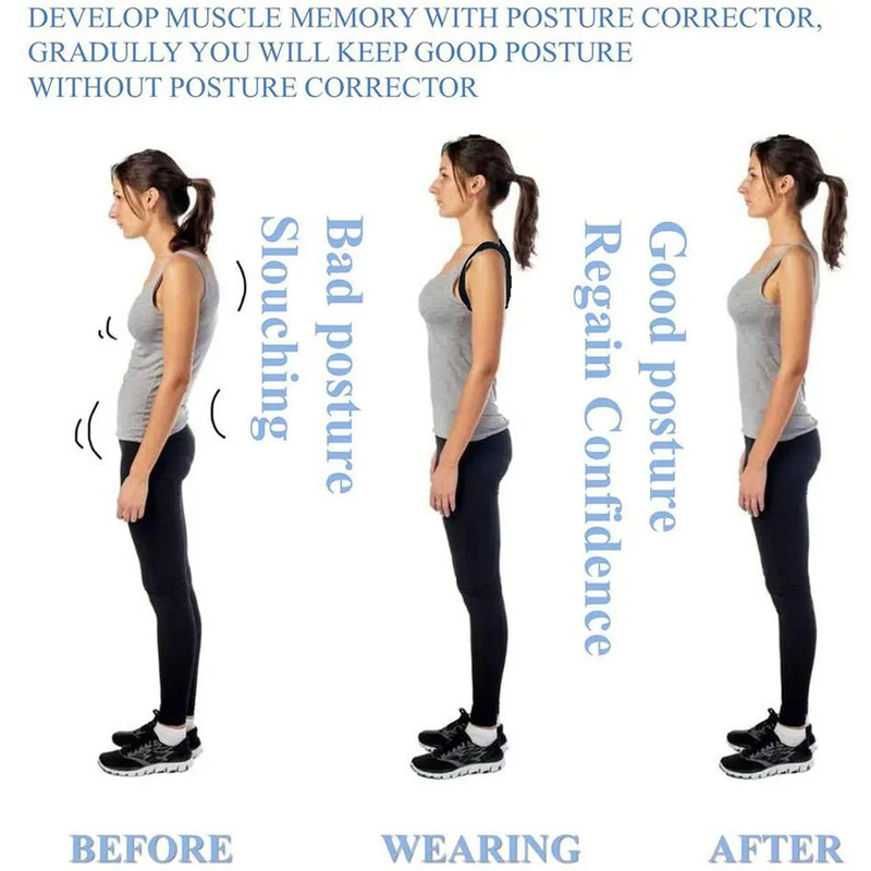 Back Pain Relief Corrector, Adjustable Spine Posture Corrector, Posture Correction Band Humpback, Shoulder Spine Support