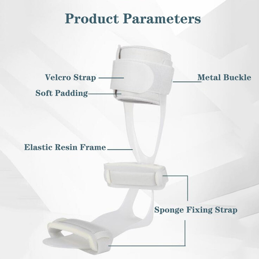 Adjustable Foot Drop Orthosis, Ankle Foot Brace, Foot Orthosis Support, Pain Relief Ankle Splint, Posture Correction