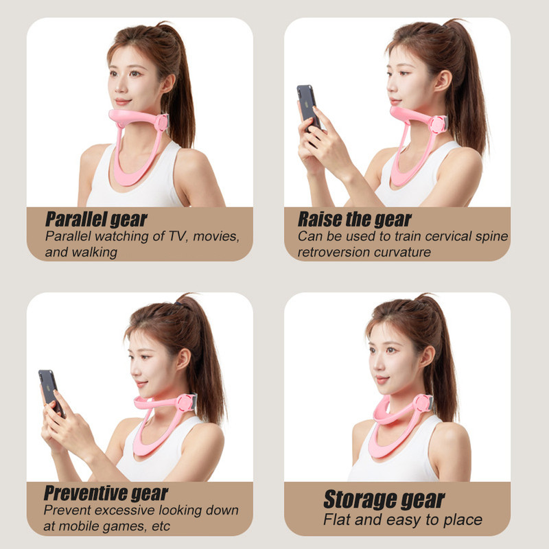 Posture Corrector For Forward Neck Adjustable Neck Support Collar Cervical Traction Device For Dail 4