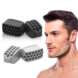 facial toner silicone jaw exerciser, jawline fitness ball, neck & chin toning equipment, double chin lifting beauty tool
