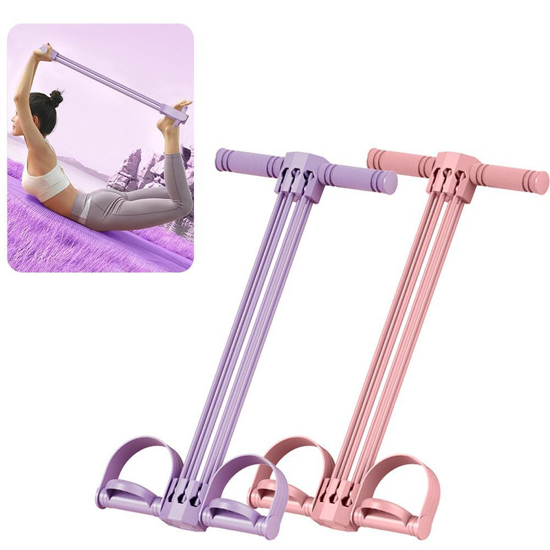 Portable Resistance Bands Yoga Pedal Puller For Abdomen Waist Arm Training Elastic Pull Rope Fitnes 0