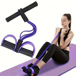 resistance band tension rope, six-tube tensioner, sit-up assistive yoga trainer, multi-functional fitness
