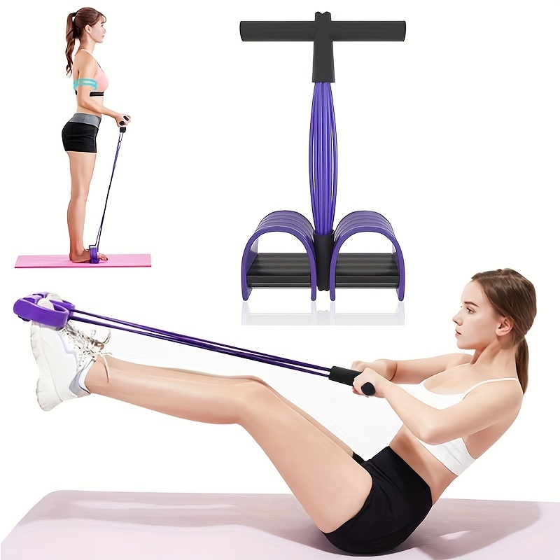 Resistance Band Tension Rope SixTube Tensioner SitUp Assistive Yoga Trainer MultiFunctional Fitness 1