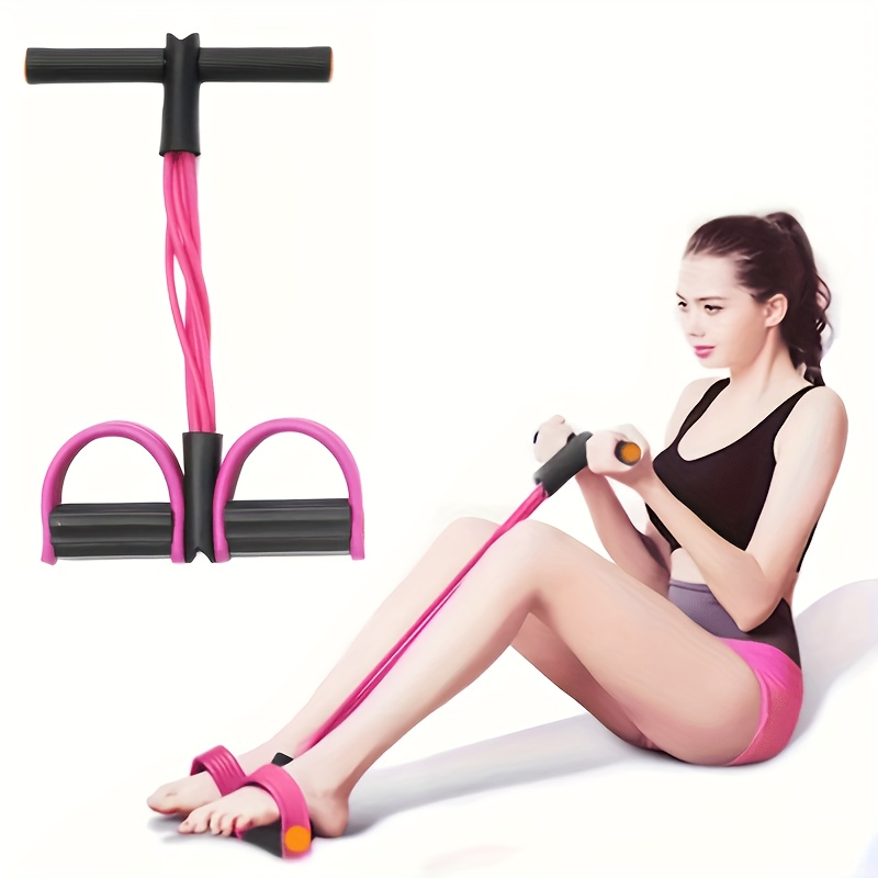 Resistance Band Tension Rope SixTube Tensioner SitUp Assistive Yoga Trainer MultiFunctional Fitness 4