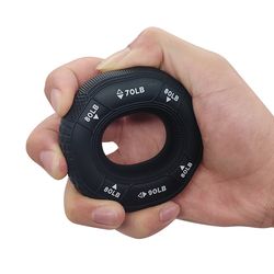 finger forearm trainer, silicone hand grip, adjustable arm strength exerciser, fitness gym carpal expander ring