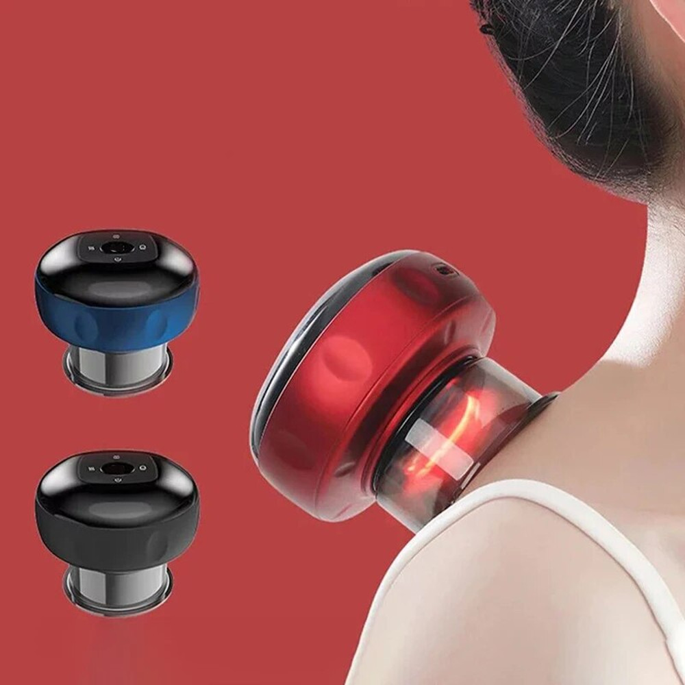 Smart Electric Vacuum Body Scraping Massage, Cupping Heating Suction Cup, Back Neck Arm Massager Device