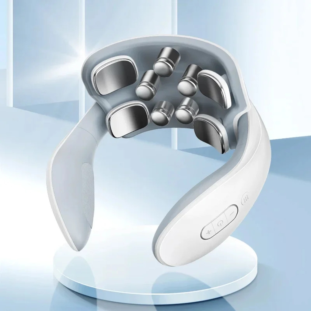Portable Smart Neck Massager Shoulder Neck Massage Heating Vibrator Cervical Vertebra Health Care R 3