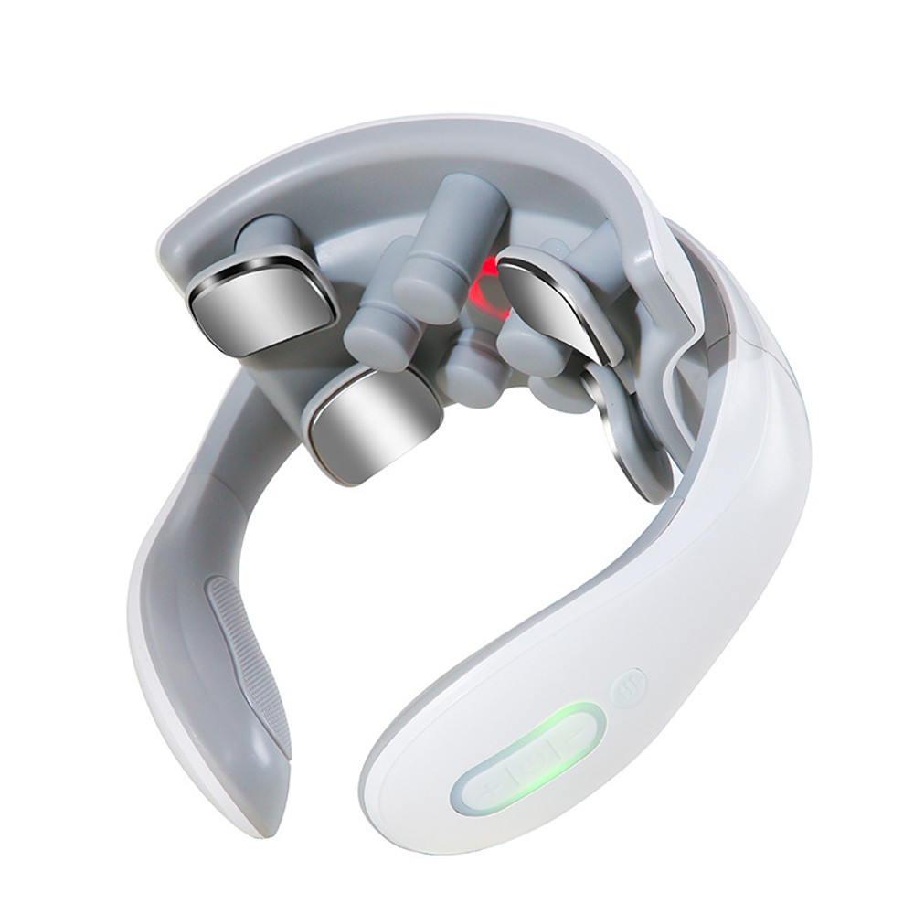 Portable Smart Neck Massager Shoulder Neck Massage Heating Vibrator Cervical Vertebra Health Care R 5