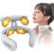 Multifunctional Electric Hot Compress 4 Heads Neck Massager Shoulder Cervical Massager Pulse Neck P 0