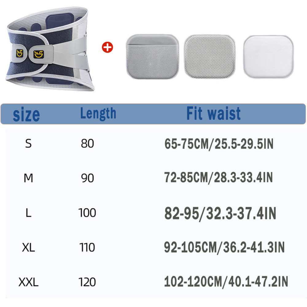 Adjustable Back Brace Support Belt Lumbar Support Lower Back Pain Relief Sciatica Scoliosis Herniat 2