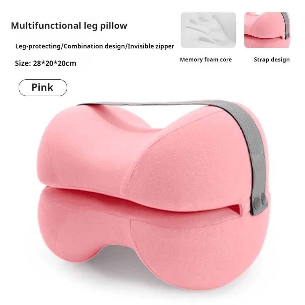 Cooling Memory Foam Leg Pillow For Sciatica Contoured Leg Knee Pillow For Sleeping Back Knee Pain S 6