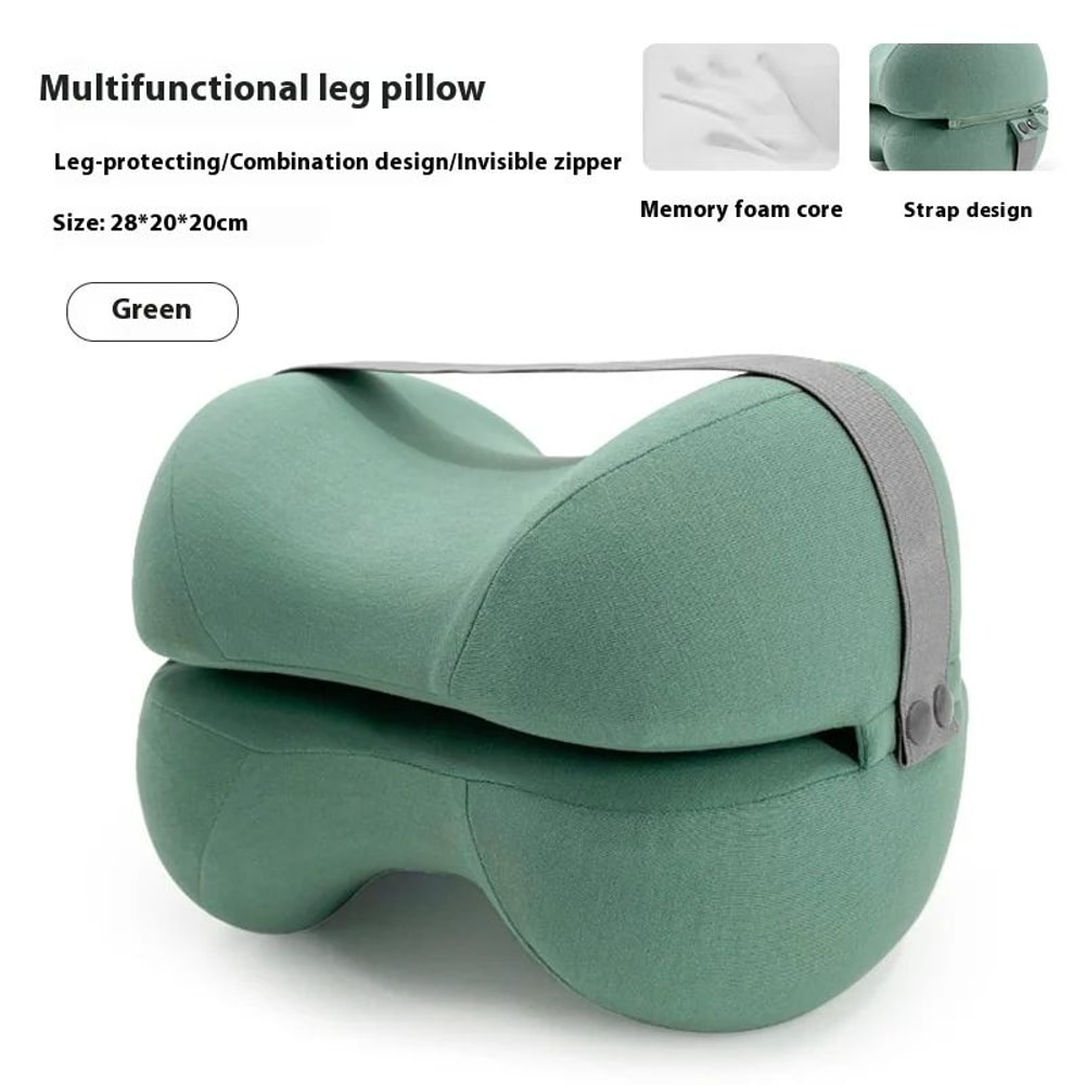 Cooling Memory Foam Leg Pillow For Sciatica Contoured Leg Knee Pillow For Sleeping Back Knee Pain S 7