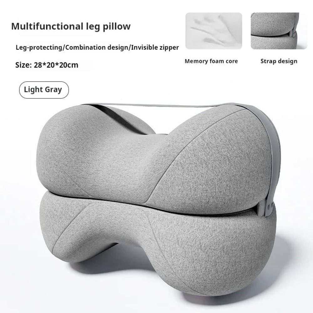Cooling Memory Foam Leg Pillow For Sciatica Contoured Leg Knee Pillow For Sleeping Back Knee Pain S 8