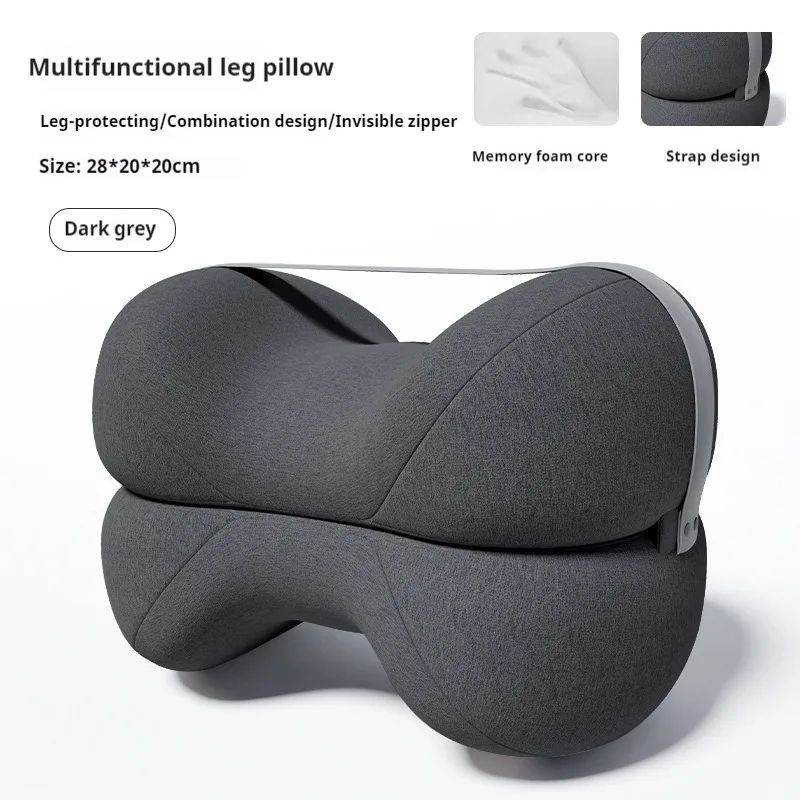 Cooling Memory Foam Leg Pillow For Sciatica Contoured Leg Knee Pillow For Sleeping Back Knee Pain S 9