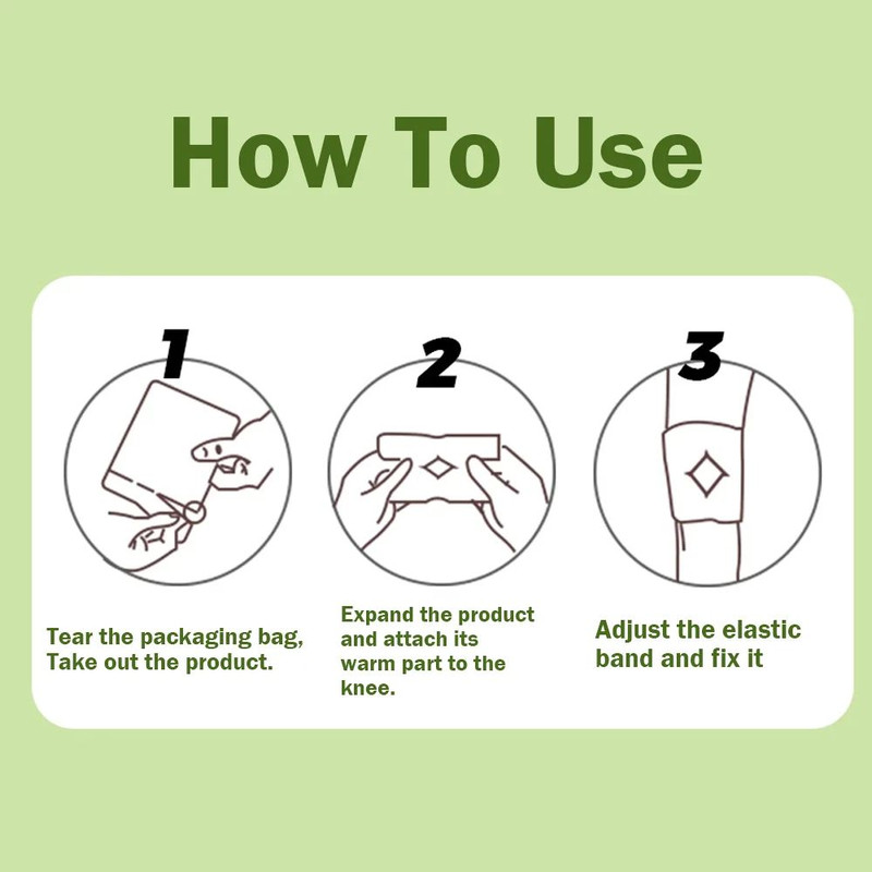 Warm Knee Brace Stickers Knee Self Heating Belts Cold Leg Knee Warmers Patches Rehabilitation Physi 4