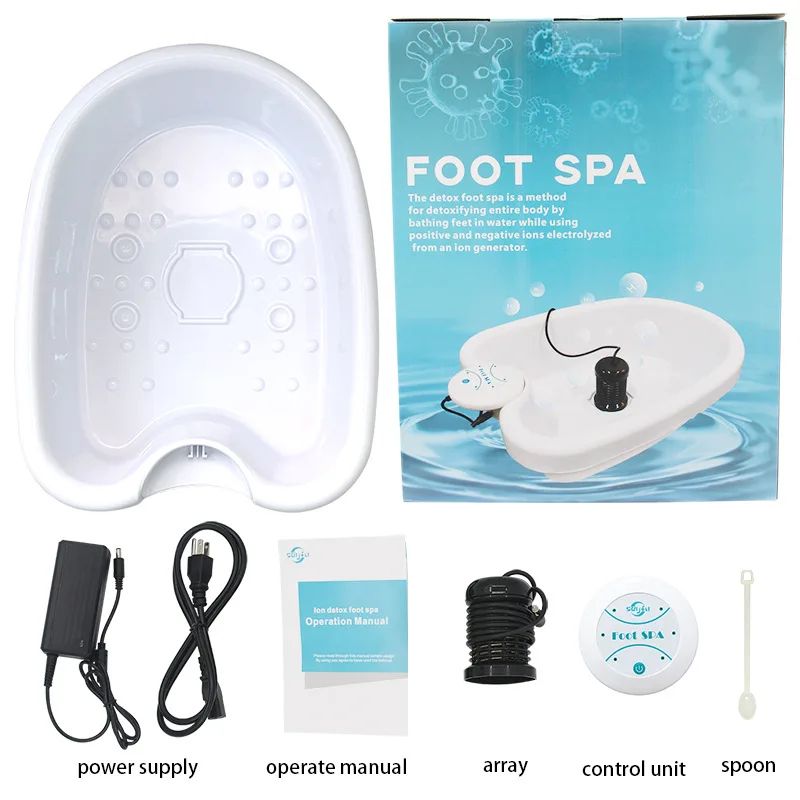 Massager With Basin Footspa Ion Detoxifier Detox Ionic Footbath Spa Promote Blood Circulation Clean 6