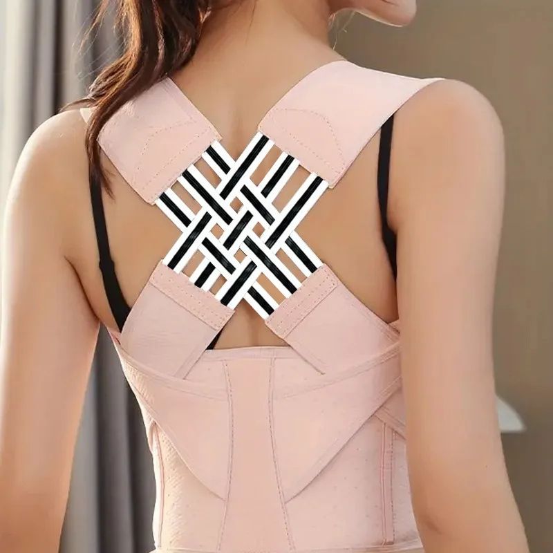 Adjustable Shoulder Support Magnetic Therapy Posture Corrector Breathable Back Brace For Sitting Po 0