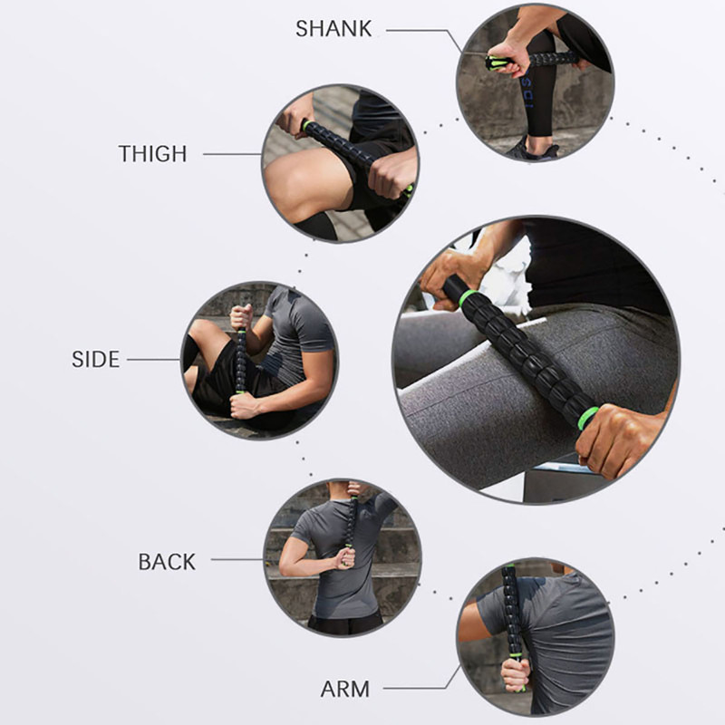 Yoga Deep Muscle Massage Stick Gear Roller Shaft Personal Training Fascia Relaxation Roller For Fit 1