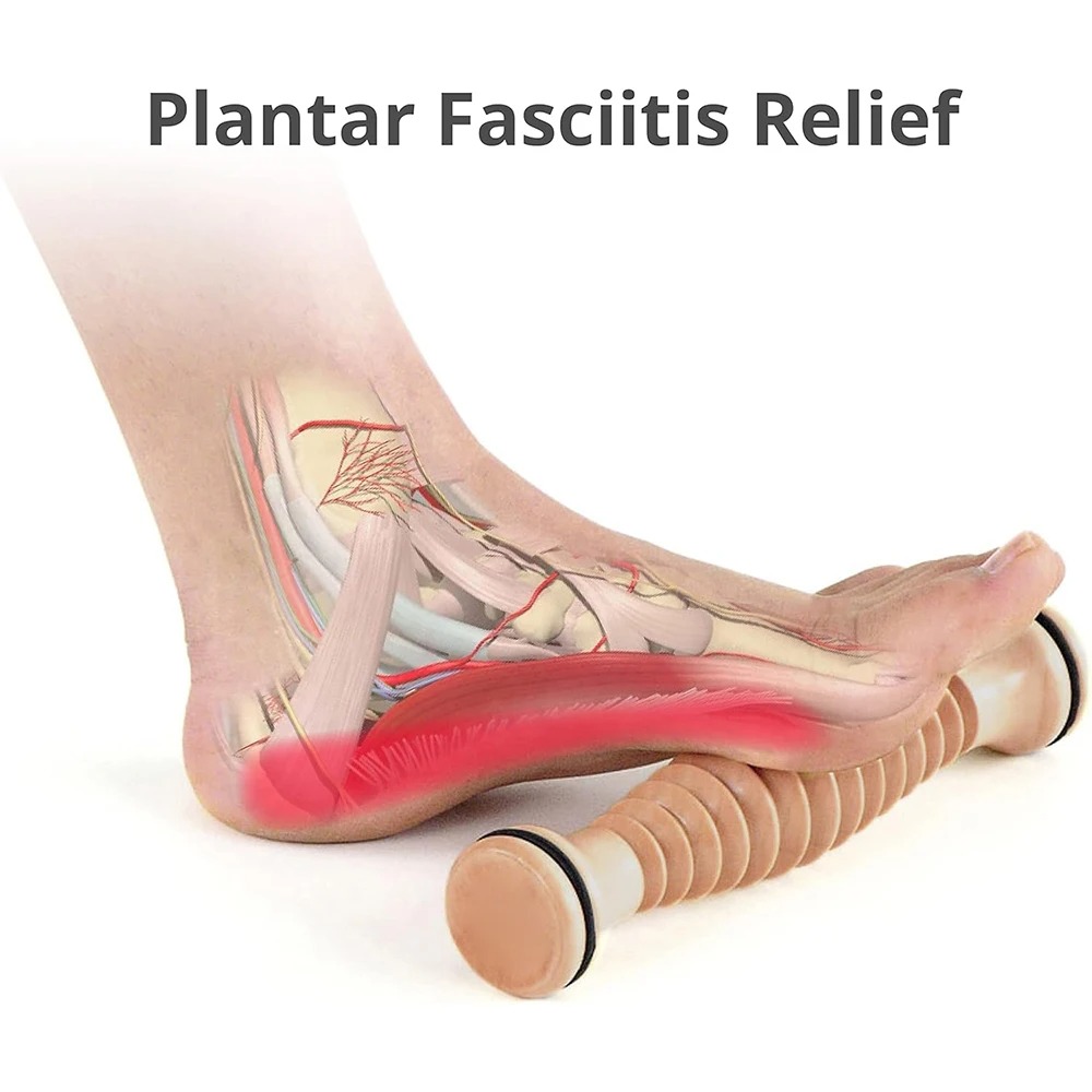 Foot Massager Roller Wooden Foot Roller For Plantar Fasciitis Relief Acupressure Massage For Foot   1