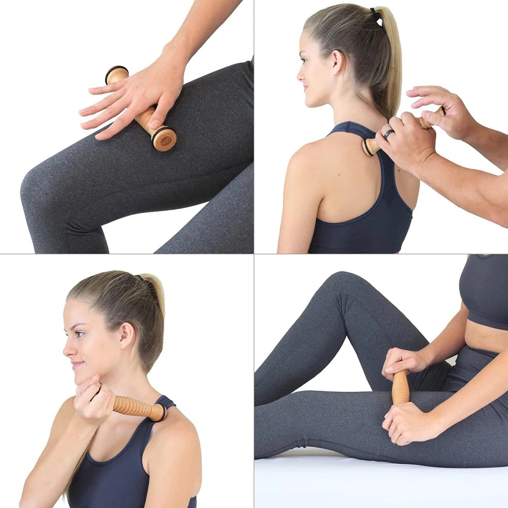 Foot Massager Roller Wooden Foot Roller For Plantar Fasciitis Relief Acupressure Massage For Foot   3