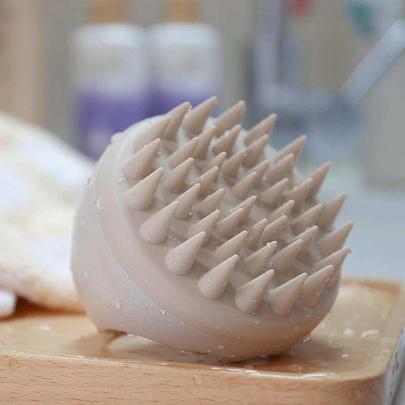 Silicone Hair Scalp Massager Brush Scalp Exfoliator For Dandruff Removal Hair Washing Brush For Dee 4