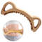 Lymphatic Drainage Massager Double Row Gua Sha Tools Wooden Guasha Stick For Back And Leg Therapy 0