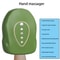 Hot Compress Kneading Hand Massage Machine, Electric Hand Massager Air Bag, 3 Modes for Relax Hands