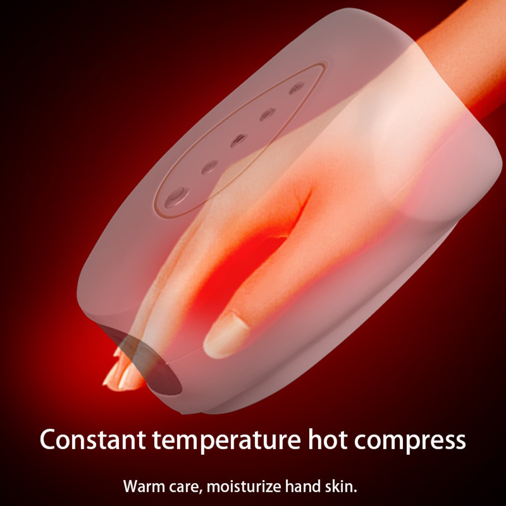 Hot Compress Kneading Hand Massage Machine, Electric Hand Massager Air Bag, 3 Modes for Relax Hands