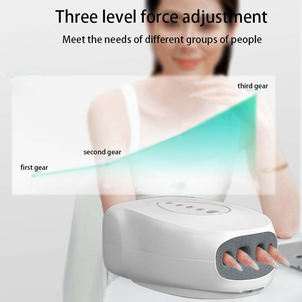 Hot Compress Kneading Hand Massage Machine, Electric Hand Massager Air Bag, 3 Modes for Relax Hands