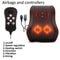 Electric Neck Pillow Massager, Head Cervical Airbag Traction, Back Waist Body Massager for Car, Heating and Vibration