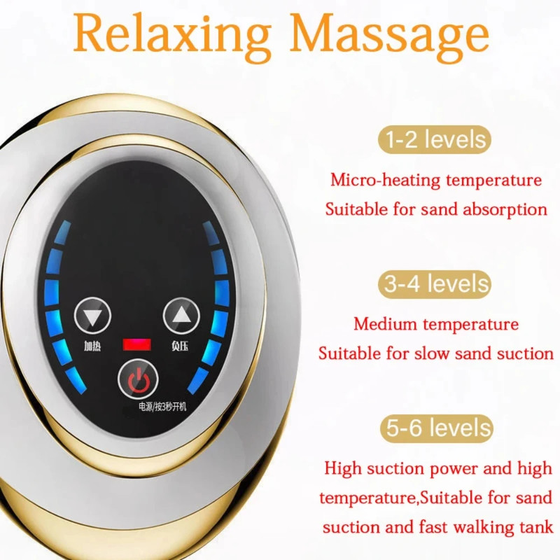 Home Rechargeable Fat Burner Guasha Massage Pressure Vacuum Suction Cup Electric Heating Cupping Ma 4