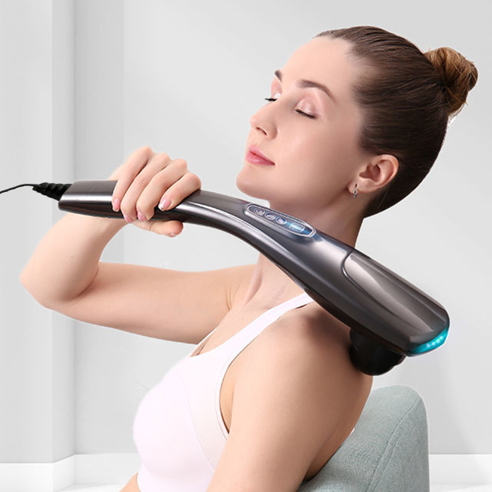 Portable Handheld Back Massager, Deep Tissue Electric Massage Stick, Full Body Massage for Neck Shoulders