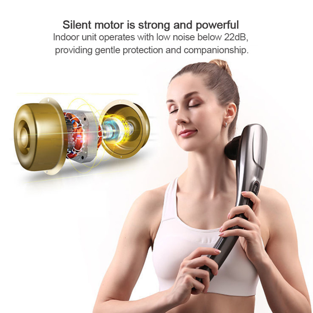 Portable Handheld Back Massager, Deep Tissue Electric Massage Stick, Full Body Massage for Neck Shoulders