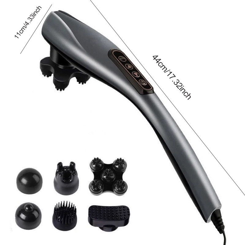 Portable Handheld Back Massager, Deep Tissue Electric Massage Stick, Full Body Massage for Neck Shoulders