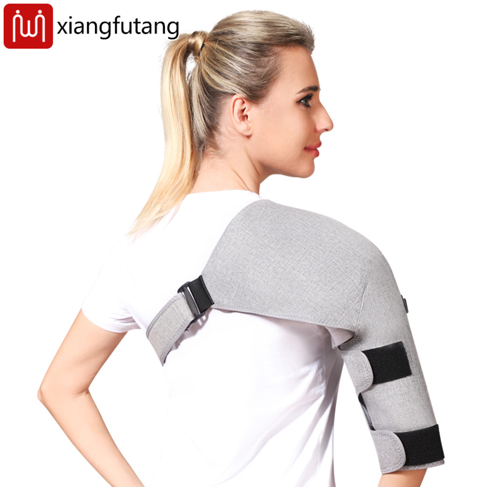 3-Speed Vibration Muscle Relax Belt, Red Light Shoulder Electric Heating Pad, Thermal Neck Health Care Brace