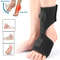 Compression Ankle Brace Adjustable Ankle Support Protector For Basketball Running Nylon Knitted Gym 0