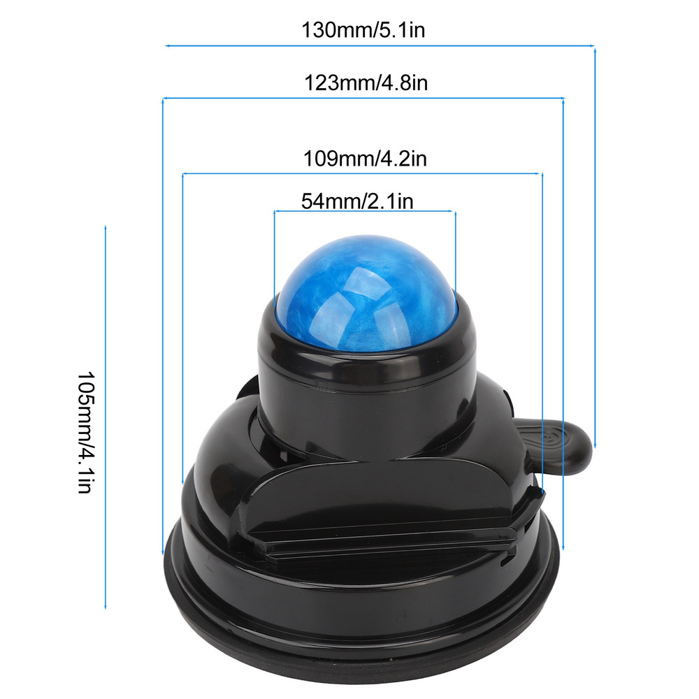 Mountable Muscle Massage Ball, Wall Massage Roller Manual Suction Cup, Massage Ball 360 Degrees Rotation