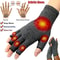 Wrist Support Compression Gloves, Arthritis Relief, Therapy Half Finger Gloves, Joint Pain, Cycling Hand Gloves